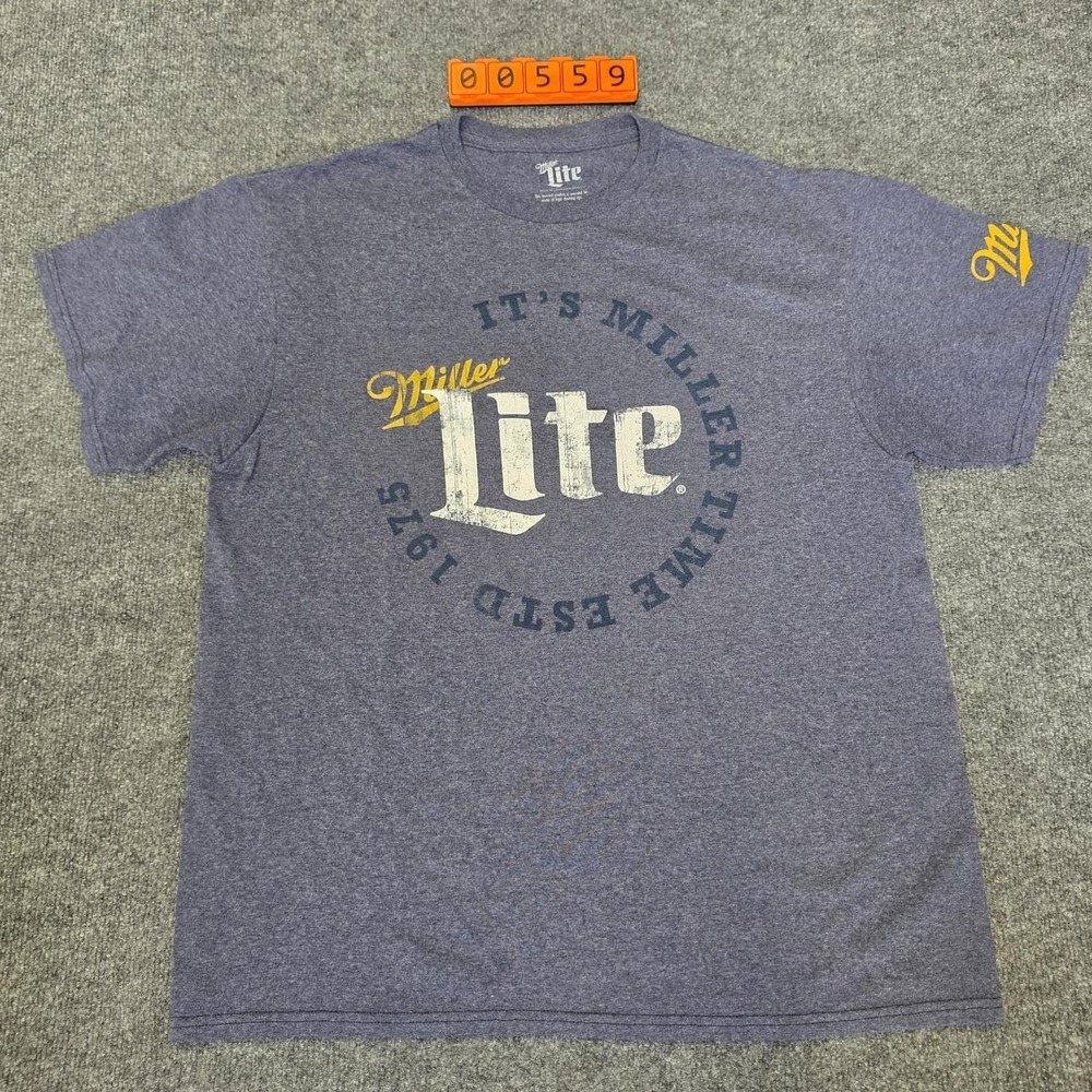 Heather purple Miller Light T Shirt , Size Large